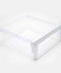 OEM Replacement Right Veg Case Assembly DA97-08437D For Fridge Produce Drawer, transparent plastic view, for easy install.