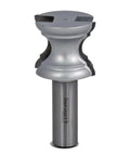 Half Inch Shank Double Ogee Router Bit With One And A Quarter Inch Cutting Diameter And One And Sixteenth Inch Cutting Height