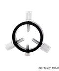 Three Point Guide Ring For Astronomical Telescopes Black Mounting Ring With Bold M6 Screws Keeps It Solid And Stays Put Fits 42 50 60 68 80 90 102mm Tubes Lab Grade Accessories