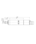 Heavy Duty Water Cooled High Speed Grinding Motor Spindle dimensions diagram for precision shop jobs.