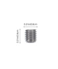 Full Throttle 400 Piece 304 Stainless Steel Socket Grub Screw Assortment Kit With Complete M3 M4 M5 M6 M8 Hex Key Allen Screws Bundle Suitable For Home Repair Bathroom Fixtures And Workshop Needs, M8 grub screw 0.8cm