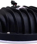 iumLeap Recessed Lighting Housing Trim Kits Recessed LED Downlight Round COB Ceiling Spotlight base with silver clips.