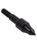 Pro Grade 100 Grain Field Points For Target Practice And Hunting Arrows, stainless steel screw in field tip, side view