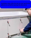 Rock Solid Heavy Duty Concealed Pivot Hinge For Invisible Doors And Removable Access Panels Crafted From Stainless Steel shown during installation.