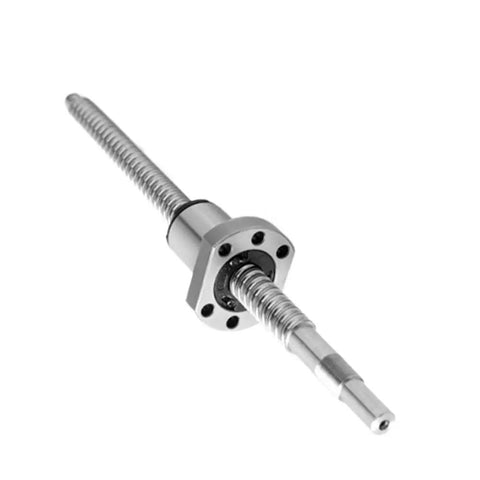 High Performance 200mm C7 Ball Screw With Precision Ball Nut For CNC Instruments SFU1210/1204 Rolled Spindle close-up view showing details.