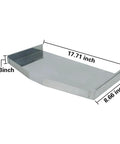 Stainless Steel Honeycomb Frame Display Stand For Langstroth Frames Beekeeping Uncapping Holder with dimensions 17.71x8.66x1.53 inches.