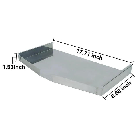 Stainless Steel Honeycomb Frame Display Stand For Langstroth Frames Beekeeping Uncapping Holder with dimensions 17.71x8.66x1.53 inches.
