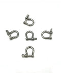 Built Like A Tank Marine Grade 316 Stainless Steel Bow Shackles 3Mm Mini Links for Paracord Crafts and Dog Tags Five Pack Bundle