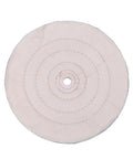 Premium Cloth Buffing Wheel Grinding Pad Compatible With 3 To 8 Inch Bench Grinders, round white cotton pad for polishing.