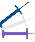 Easy Ear Wax Removal Scoop That Pulls Wax Out Not Pushes It In Guard Lets The Loop Stay Safe From Ear Drum So No Pain Fast Clean In Seconds Reusable Plastic Ear Care Tool In Colorful Options For Quick Mess Free Ear Cleaning, blue and purple