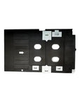 Three Pack Pvc Id Card Replacement Tray Made For Tx720 And Px660 Printers, top view showing detailed slots and alignment markings.