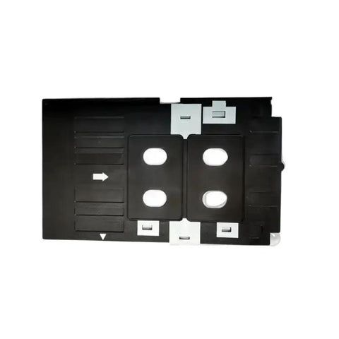 Three Pack Pvc Id Card Replacement Tray Made For Tx720 And Px660 Printers, top view showing detailed slots and alignment markings.