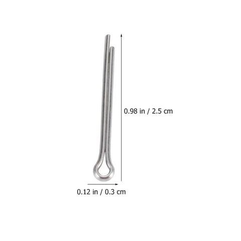 220 Count Stainless Steel Cotter Pins And Hitch Pin Clips Kit For Axles Trailers And Car Repair Durable Loosening Resistant Hardware Pin 0.98 in