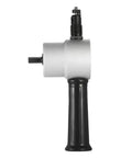 Side view of Double Head Nibbler For Metal Cutting, 360 Degree Adjustable Sheet Metal Cutter, Drill Attachment, Ergonomic Handle