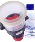 Top Rated Aerosol Dispenser For Testing Smoke Detectors Operates Dang Smooth With Sturdy Red Shell For Zero Fuss Commercial And Residential Fire Alarm Safety Inspections with tester bottle.