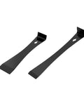 Heavy Duty Stainless Steel Pry Rod And Flat Scraper For Paint Removal And Wood Board Stripping With Wooden Handle, Rust Resistant Durability, Long Reach 168mm To 310mm, Ideal For Renovation Jobs, shown front view
