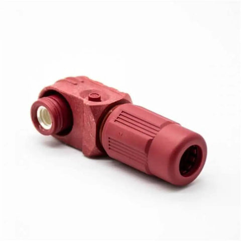 Pro Level Heavy Duty Right Angle Plug And Socket Connector For 8Mm 25Sq Mm Wiring Red IP65 Touchproof Busbar Lug Quick Swap
