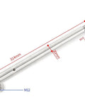 Stainless Steel Telescope Counterweight Bar For Equatorial Mount Balance Rod 314mm M16 Fit Compatible With 80EQ 80DX PS AM SAGTI