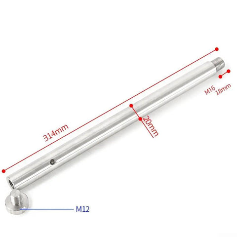 Stainless Steel Telescope Counterweight Bar For Equatorial Mount Balance Rod 314mm M16 Fit Compatible With 80EQ 80DX PS AM SAGTI