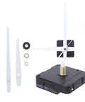 Quartz Wall Clock Movement Replacement Kit With Silent Mechanism And Hands For Easy DIY Clock Repair displayed with components.