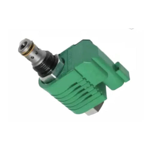 Top Shelf Heavy Duty Replacement Solenoid Valve For Genie Lift S40 S85 Z60 S45 S80 Long Design Green from angled view.