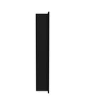 Side view of Matte Black Shower Niche Shelf 12 X 24 Inches, Ultra Thin 3mm Shelf, 304 Stainless Steel Construction, Sleek Modern Shower Storage