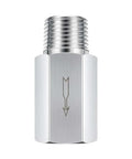 Pysrych 3/8" NPT male x 3/8" NPT female check valve, stainless steel 304, one-way