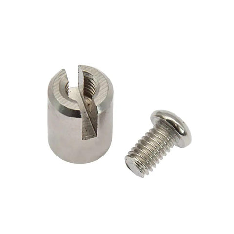 External Speed Sensor For Electric Bikes Magnetic Wheel Sensor For Accurate Speed Readouts component seen with screw on white.