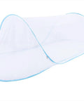 Extra Large Bed Tent With Built In Mesh Net Bottom 78 By 32 By 22 Inch Portable Foldable Camping Net For Bed Travel And Patio Easy Setup Blue