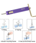 Installation steps for 50 Piece Stainless Steel Helicoil Thread Repair Kit Set For Aluminum And Low Strength Materials M2.5 X 2D Inserts