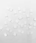 25 Pack Dope Nylon Pinned Hinges for RC Airplane Replacement Parts, small 12x24mm, displayed on white background
