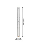 16mm Wide Drawer Slides 200mm Push To Open Rails Side Mount Two-Section Track vertical view
