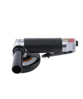 Pro Grade Air Angle Grinder With 5 Inch Wheel 12,000 RPM 0.6 HP Front Exhaust Ergonomic Grip Locking Lever Tease Throttle