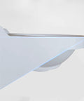 Wall Mount Bathroom Sink 40x28x14cm - Modern Oval Cactus Vessel Basin side view showcasing elegant white design.