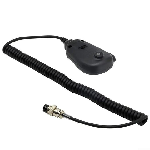 Rugged Handheld Speaker With Mic And Microphone Hanger For FT Series Ham Radios with coiled cable and connector