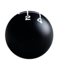 Aluminum Ball Shift Knob 4 Speed 5/16-18 Thread Black White Engraved Shift Pattern Fits Muncie and 5/16-18 Shifters