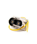 Heavy Duty EV High Voltage Connector Plug N Play Two Pin Socket With M6 Holes, straight metal housing, 125A, IP67 waterproof.