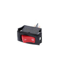 Heavy Duty Rocker Switch For Air Compressor Replacement Toggle Power Control Switch with red switch in sealed black housing.
