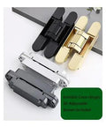Straight Up Heavy Duty Concealed Door Hinges in black, gold, silver colors, adjustable for smooth invisible folding.