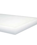 UHMW Polyethylene Plastic Sheet Natural White 0.375 Inch Thick 12 Inch Long By 24 Inch Wide Durable Slick Wear Resistant Low Friction Sheet