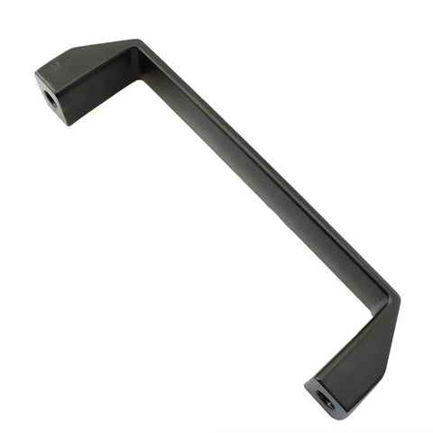 Heavy Duty Black Aluminum D Shape Pull Handle With Rock Solid Grip And No Sweat Install On 30 And 40 Series T Slot Extrusion Frames For Industrial Cabinets 180Mm Spacing