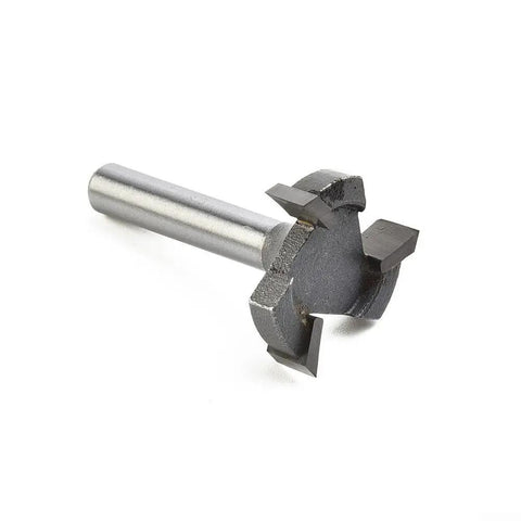 Beefy Carbide Tipped CNC Spoilboard Surfacing Router Bit with One Quarter Inch Shank for Fly Cutter Slab Flattening Leveler and Rabbeting