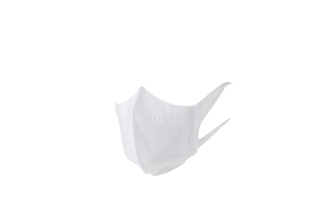 KF-AD 3 Layer Disposable Face Mask Pack Of 50, White, Made In Korea, Comfortable Breathing, Medium Size, High Filtration