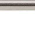 Solid Wire Cabinet Pulls Ultra Minimal Handles For Cupboards And Drawers, Satin Nickel Finish, 100mm Center To Center, front view