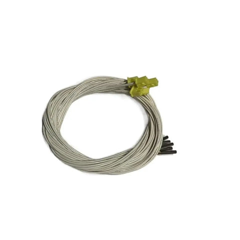 Level Up Your 3D Printing Game With This Killer V400 Hotend Parts Kit Featuring Premium Heating Tubes A Trusty 24V 60W Cartridge Heater Temperature Sensor And An Easy Swap V6 Nozzle For Seriously Smooth Print Runs - flat lay of a set of heating wires with connectors.