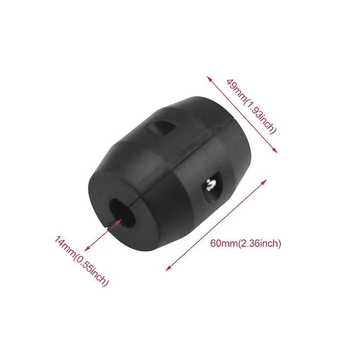 Heavy Duty Gravity Ball For Pull Down Faucets Universal Sprayer Hose Weight, 49mm x 60mm, black plastic-wrapped iron core