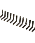 Miniature Cabinet Drawer Hinges 12 Pack 1.18 Inch 90 Degree Bronze Zinc Alloy Jewelry Box Chest Hinge Heavy Duty Durable