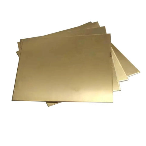 Solid Brass Flat Sheet 1.2x100x100mm Craft And Industrial Metal Plate Easy To Machine And Form Workhorse Material With High Ductility