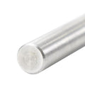 36 Inch Long 3 Quarter Inch OD Round U Joint Steering Shaft Solid Steel Steering Columns Built For Universal Fit In Muscle Cars Street Rods Hot Rods Sand Rails And DIY Projects Like Grinders And Lifts close-up of round steel shaft end