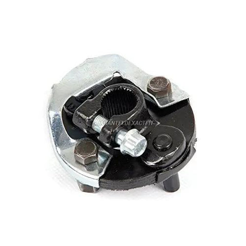 Top Shelf Manual Steering Gearbox With Direct Bolt Coupler Sweeps Away Corrosion Wear For Jeep Wrangler Xj Yj Mj Chevy Chevelle Nova El Camino S10 Camaro Impala, close-up of direct bolt coupler.